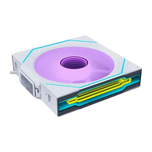 Lian Li UNI Fan SL-INF Wireless 120mm Reversed Blade White Cabinet Fan (Triple Pack)
